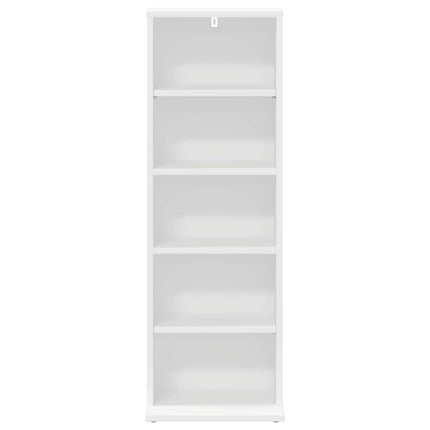 CD Skåp Vit 33 x 23,5 x 97,5 cm Konstruerat trä