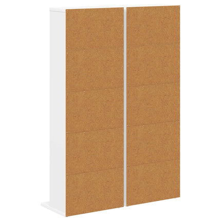 CD Skåp 2 st Vit 33 x 23,5 x 97,5 cm Konstruerat trä