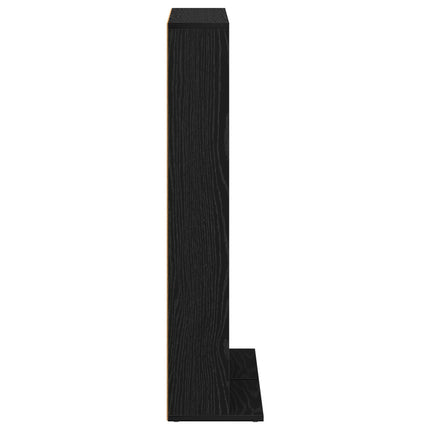 CD Skåp 2 st Svart ek 33 x 23,5 x 97,5 cm Konstruerat trä