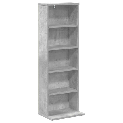 CD Skåp Betonggrå 33 x 23,5 x 97,5 cm Konstruerat trä