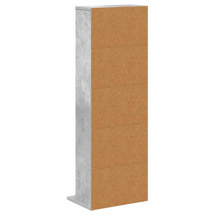 CD Skåp Betonggrå 33 x 23,5 x 97,5 cm Konstruerat trä