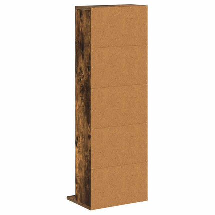 CD Skåp Rökt ek 33 x 23,5 x 97,5 cm Konstruerat trä