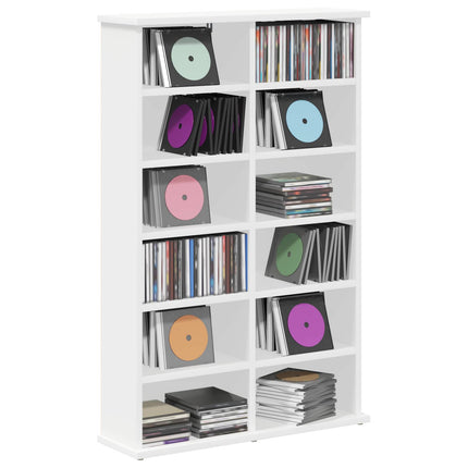 CD Skåp Vit 60 x 17 x 92 cm Konstruerat trä