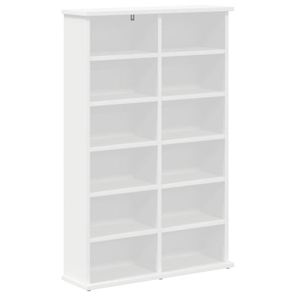 CD Skåp 2 st Vit 60 x 17 x 92 cm Konstruerat trä