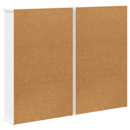 CD Skåp 2 st Vit 60 x 17 x 92 cm Konstruerat trä