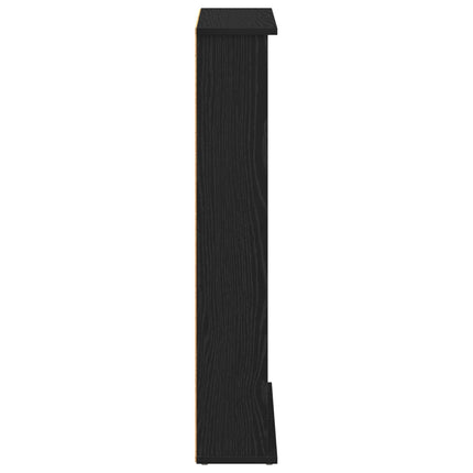 CD Skåp Svart ek 60 x 17 x 92 cm Konstruerat trä
