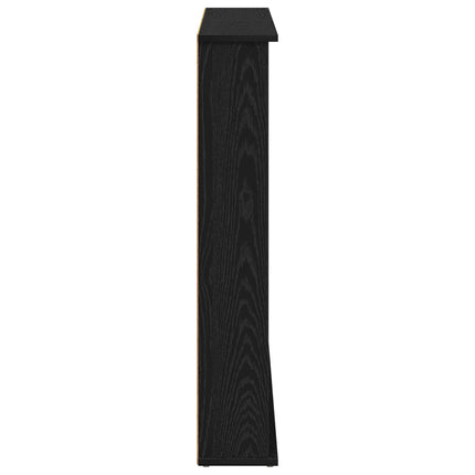 CD Skåp 2 st Svart ek 60 x 17 x 92 cm Konstruerat trä