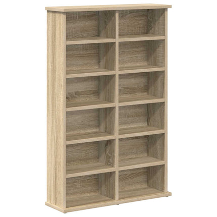 CD Skåp Sonoma-ek 60 x 17 x 92 cm Konstruerat trä