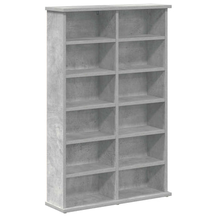 CD Skåp Betonggrå 60 x 17 x 92 cm Konstruerat trä