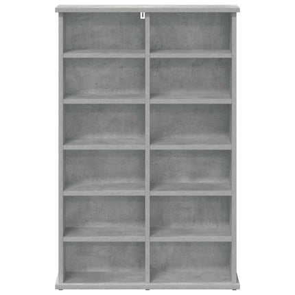 CD Skåp Betonggrå 60 x 17 x 92 cm Konstruerat trä