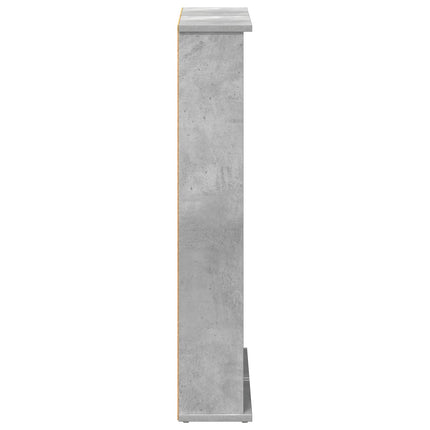 CD Skåp Betonggrå 60 x 17 x 92 cm Konstruerat trä