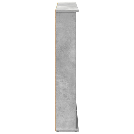CD Skåp 2 st Betonggrå 60 x 17 x 92 cm Konstruerat trä