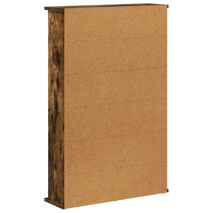 CD Skåp Rökt ek 60 x 17 x 92 cm Konstruerat trä
