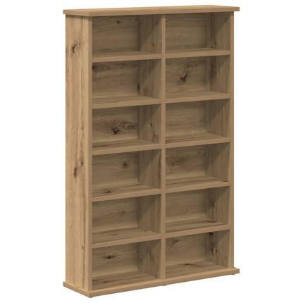 CD Skåp 2 st Artisan-ek 60 x 17 x 92 cm Konstruerat trä