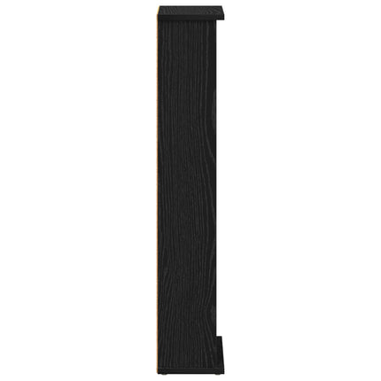 CD Skåp Svart ek 60 x 17 x 92 cm Konstruerat trä
