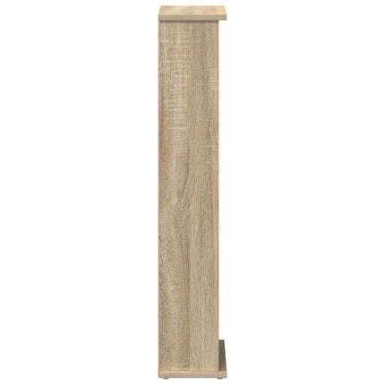 CD Skåp Sonoma-ek 60 x 17 x 92 cm Konstruerat trä