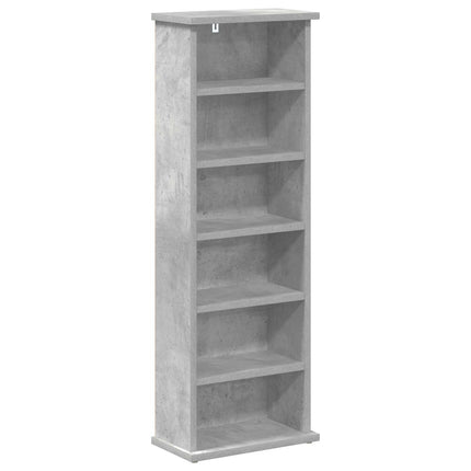 CD Skåp Betonggrå 60 x 17 x 92 cm Konstruerat trä