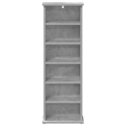 CD Skåp Betonggrå 60 x 17 x 92 cm Konstruerat trä