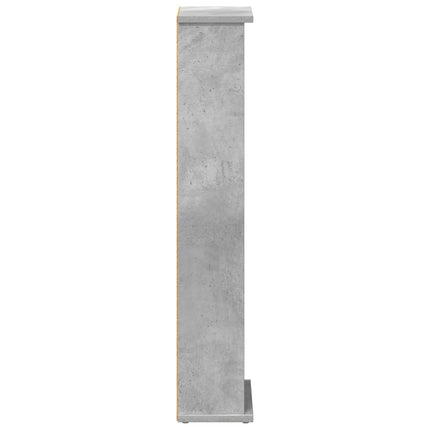 CD Skåp Betonggrå 60 x 17 x 92 cm Konstruerat trä