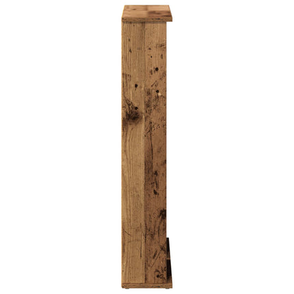 CD Skåp 2 st Gammalt trä 60 x 17 x 92 cm Konstruerat trä