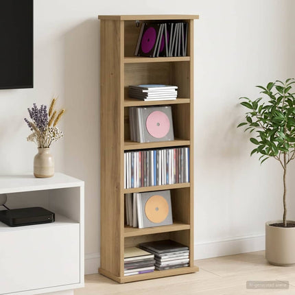 CD Skåp Artisan-ek 60 x 17 x 92 cm Konstruerat trä