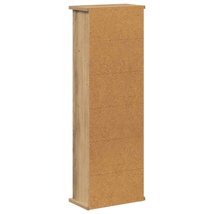 CD Skåp Artisan-ek 60 x 17 x 92 cm Konstruerat trä