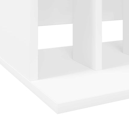 Lagring för vinylskivor Vit 42 x 33 x 36 cm Konstruerat trä