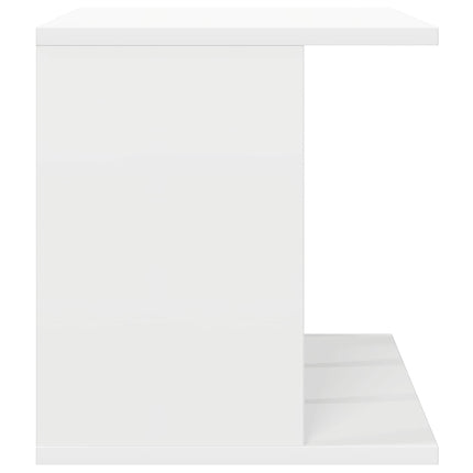 Lagring för vinylskivor Vit 42 x 33 x 36 cm Konstruerat trä