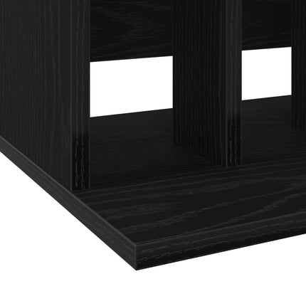 Lagring för vinylskivor Svart ek 42 x 33 x 36 cm