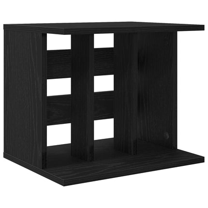 Lagring för vinylskivor Svart ek 42 x 33 x 36 cm