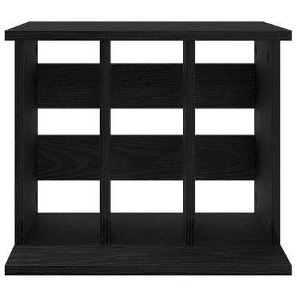 Lagring för vinylskivor Svart ek 42 x 33 x 36 cm
