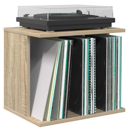 Lagring för vinylskivor Sonoma-ek 42 x 33 x 36 cm