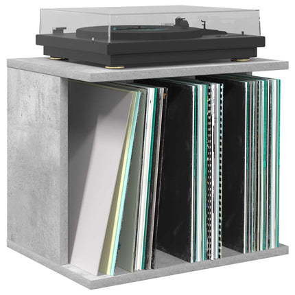 Lagring för vinylskivor Betonggrå 42 x 33 x 36 cm
