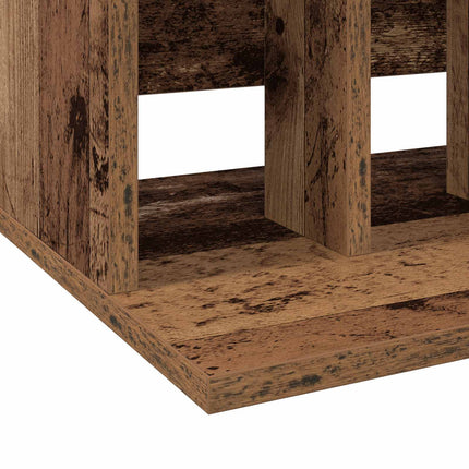 Lagring för vinylskivor Gammalt trä 42 x 33 x 36 cm