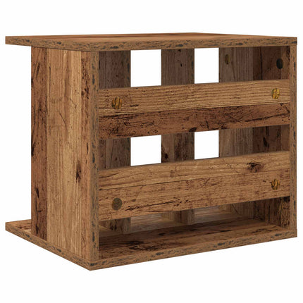 Lagring för vinylskivor Gammalt trä 42 x 33 x 36 cm