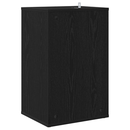 Skivskåp Svart ek 38 x 33 x 61 cm Konstruerat trä