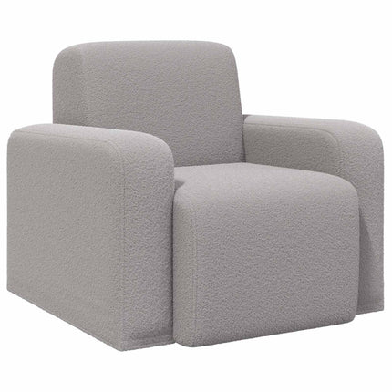 Fåtölj Ljusgrå Bouclé