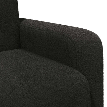 Fåtölj Svart Bouclé