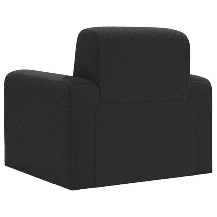 Fåtölj Svart Bouclé