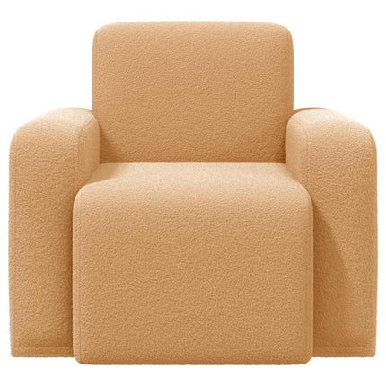 Fåtölj Beige Bouclé
