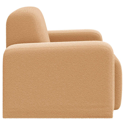 Fåtölj Beige Bouclé