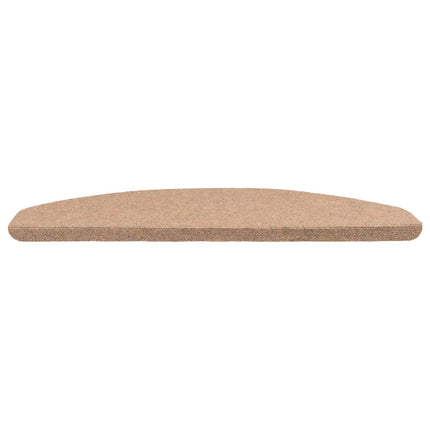 Självhäftande trappmattor 15 st 80 x 28 x 3,5 cm Beige