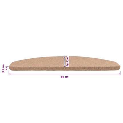 Självhäftande trappmattor 15 pcs Beige 80 x 28 x 3,5 cm