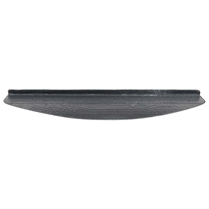Självhäftande trappmattor 15 st 80 x 28 x 3,5 cm Grå