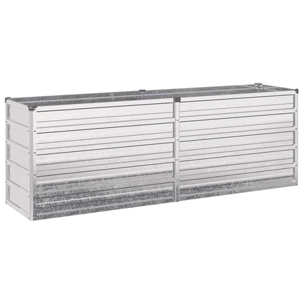 Höjd Trädgårdsbädd Silver 160 x 40 x 55 cm galvaniserad