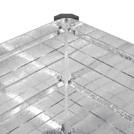 Höjd Trädgårdsbädd Galvaniserat silver 480 x 40 x 24 cm