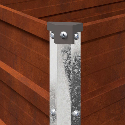 Höjd Trädgårdsbädd Rostig 480 x 40 x 24 cm corton