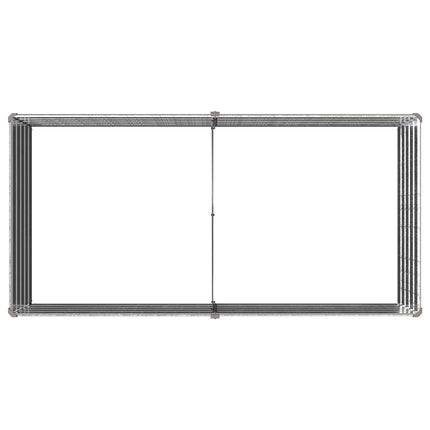 Höjd Trädgårdsbädd Galvaniserat silver 163 x 80 x 55 cm