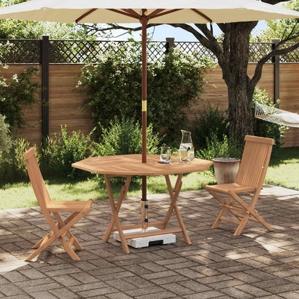 Trädgårds Bistro Set 3 st Naturfärg Massivt teakträ