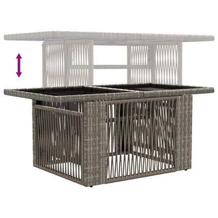 Trädgårdsoffset 9 st Grå och mörkgrå konstrotting